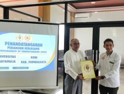 Koni Purwakarta Gandeng Universitas Kartamulia Bagi Atlet Berprestasi