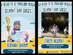 Keren! Santri TK Al-Muhajirin Purwakarta Keinarra dan Zereen Juara di Junior Achievers Festival 2025!